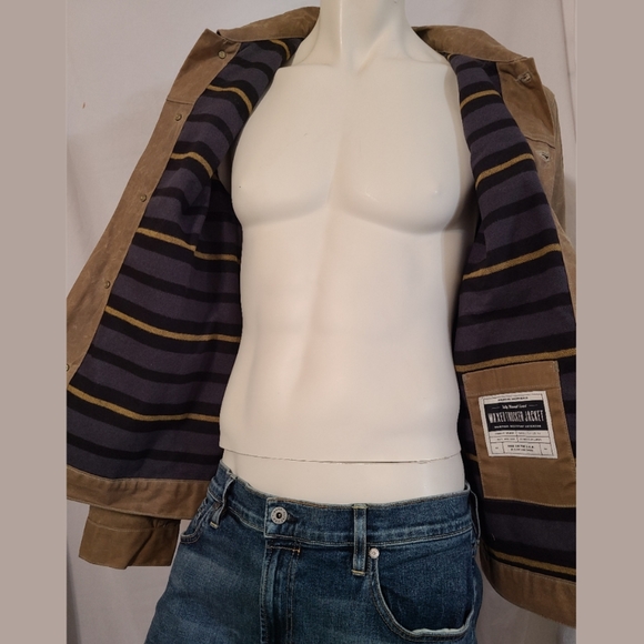 Flint & Tinder Flannel-lined Waxed Trucker Jacket - Picture 9 of 15